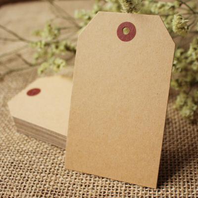 China Custom Personalized Customization and Retro Eco-Friend Stain Wrapping Paper Tag Blank Card Bookmark Support LOGO Design for sale