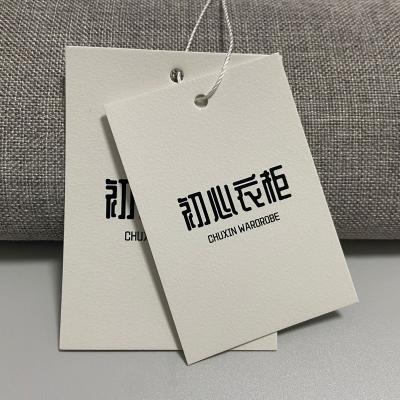 China Viable Printing Apparel Accessories Hanging Tag Logo Design Thickening Tan for sale