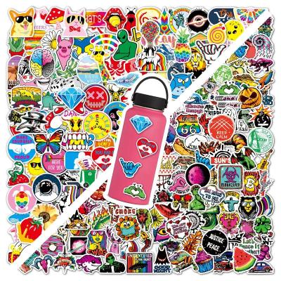 China 100 Waterproof High Quality American Vintage Mix and Match Style Waterproof PVC Personality Skateboard Luggage Vinyl Stickers for sale