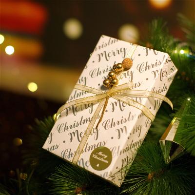 China Christmas Recycled Materials Metal Materials Business Gift Wrapping Paper Gold Stain Bright Copper Color Paper for sale