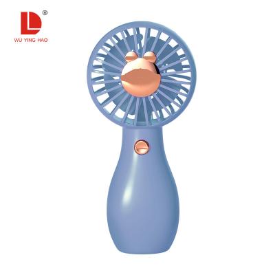 China Lovely Hotel Fan Cute Portable Practical Mini Fan Usb Charging With Small Battery Handheld Fan for sale