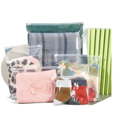 China Wholesale Disposable Travel Storage Matching Bag Cotton Coat PE Plastic Bag Dustproof Transparent Clothing Zipper Bag for sale