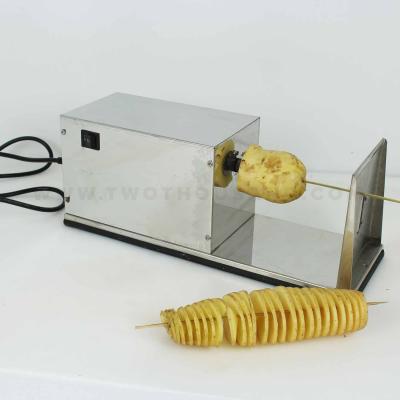 China Sustainable TT-F35 Stainless Steel Electric Tornado Tornado Spiral Potato Cutter for sale