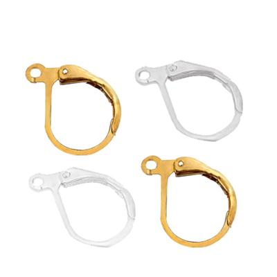 China DIY D Shaped Copper Earring Hooks For Jewelry Making Accessories Hypoallergenic Jewelry Findings Components for sale