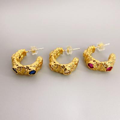 China CLASSIC Aretes 18k real gold plated lava summer earrings 2022 hot sale design colorful fashionable new arrival new for sale