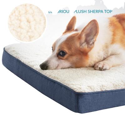 China Orthopedic Pet Mat Bed Memory Foam Waterproof Dog Sleeper Modern Cushion Cooling Manufacturer Travel Large for sale