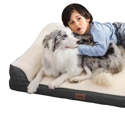 China OEM Novelty Eco-friendly Cheap Luxury Waterproof Soft Plush Waterproof Worry Dog Sofa Bed For Pet for sale