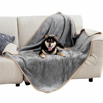 China Custom Portable Gatos Cama Para Gato Dog Couch Pet Blanket Multiple Usages Bedsure Factory Soft for sale