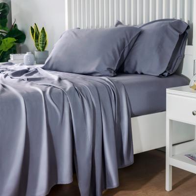 China Perfect Super Soft Nondisposable Sllky Touch Gray King Size Comfort 100% Bamboo Sheet Set for sale