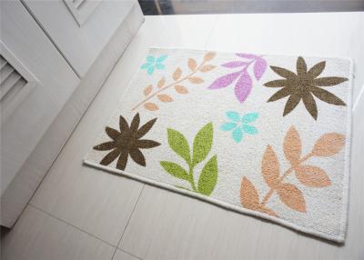 China Square printed multi coloured Non Slip Door Mats , decorative door mats indoor for sale