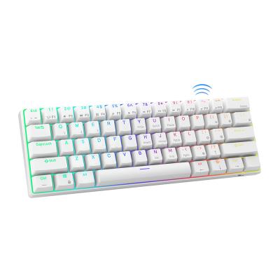 China Anti-ghosting Royal Kludge RK61 RGB backlit Tri mode Hot swappable Gaming rgb Keyboard 60% mechanical keyboard for sale