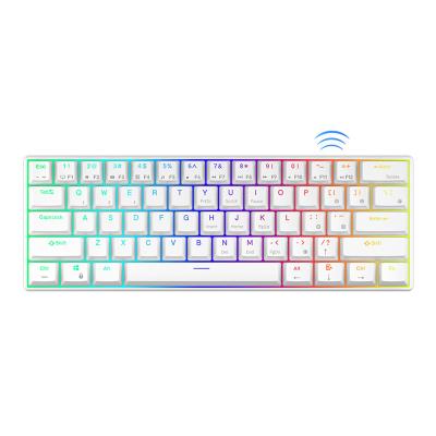 China Anti-ghosting Royal Kludge rk61 60% rgb rk 61 keys mini clavier gamer 61keys sk61 tastatur gaming hotswap rgb 2.4g wireless keyboard mechanic for sale