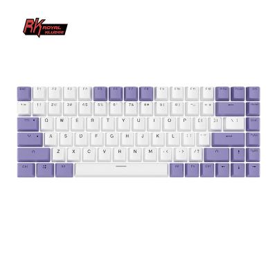 China Custom Durable Royal Spanish Mechanical Keyboard Full Set ISO Kludge rk84 personalizzato pbt pastel keytop for sale