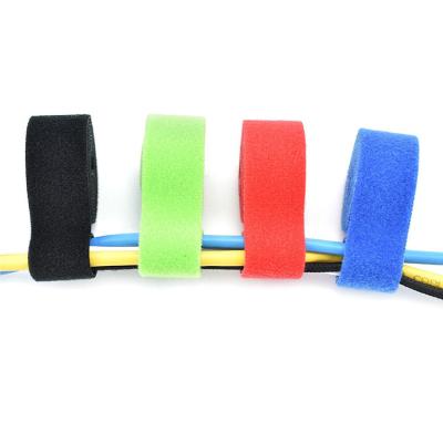 China Cable Wrap IE Nylon Hook And Loop Strips Cable Ties for sale