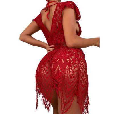 China 2022 European and American women's summer new sexy underwear sexy Mesh Suit Women's lace for sale