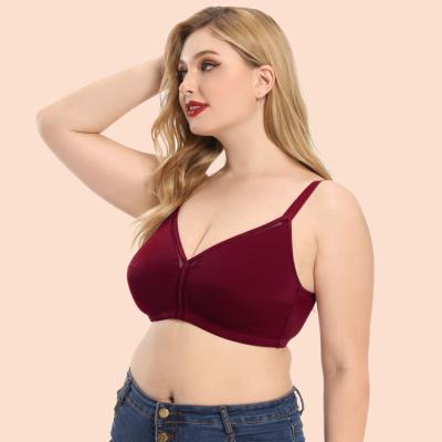 China Chinese Manufacturer Breathable Ultra-Thin Plus Size Bra Gather Large Bra Without Steel Ring for sale