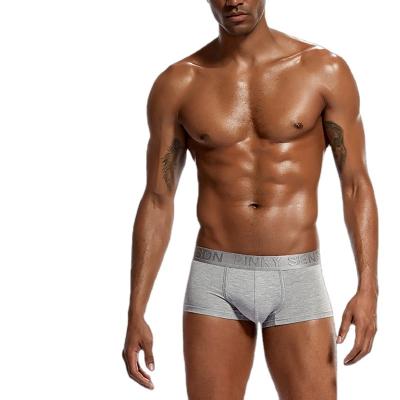 China Wholesale sexy men's boxer shorts boxer shorts solid color men's underwear low rise boxer shorts antibacterial for sale