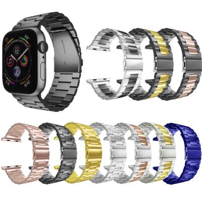 China New Applicable BR-0655 Unisex For AppleWatch Wristwatch Belt Fashion Accessories Metal Stainless Steel Strap Smart Watch Band New for sale