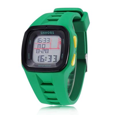 China WJ-5094wholesale SHHORS Style Luminous Single Square Alarm Silicone Teens Colorful Watches for sale