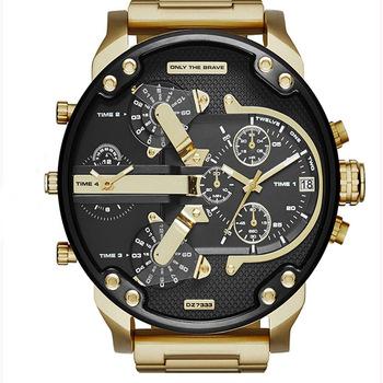 China Gold back luxury mens stainless steel watch quartz movt Japan day/date 2017 best quality watch OEM/ODM watch for sale