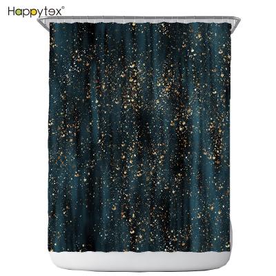 China Durable High Quality Machine Washable Fabric Printted PEVA Luxury Shower Curtain Set Waterproof Quality Cheap Price for sale