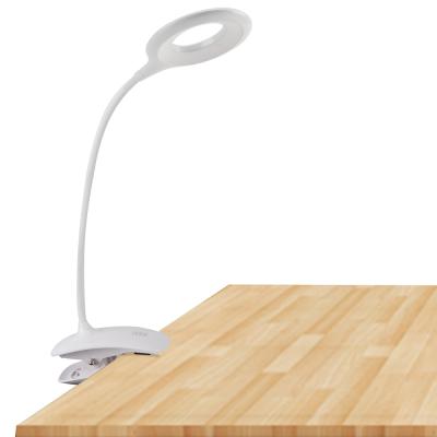 China Modern Flexible LED Table Clip Lamp Desk Study Reading Lamp Rechargeable Eye-Care Clip Lamp With Touch Control for sale