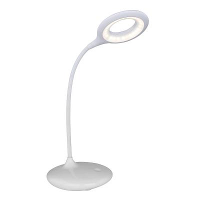 China HOT SALE COLORFUL goose neck table lamp BEDROOM READING RECHARGEABLE NIGHT PLASTIC LED DESK LAMP for sale