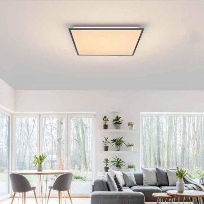 China Modern LED Flat Panel Light LED Ceiling Panel Lamp Surface Mount Surface Glareless Remote Control Ultra-thin Square Panel for sale