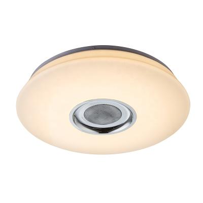 China 2.4G Tooth Music Speaker Round RGB LED TDC Dimmable Modern Smart Remote Control Blue Adjustable Acrylic Ceiling Light for sale