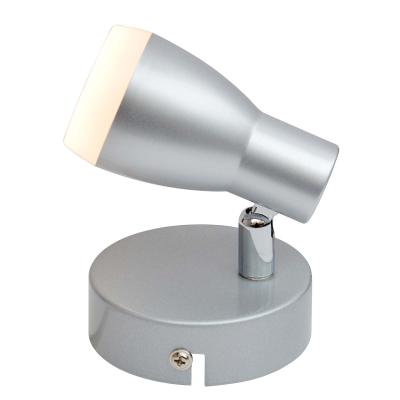 China Modern fashion Europe led lamp spot wall lamp metal and plastic silver color for simple picture light wall lamp for sale