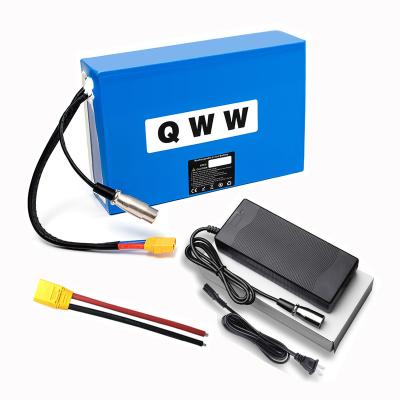 China DIY 36V 48V 10AH 100-1000w 18650 Ion Lithium Battery Golf Cart Rechargeable Battery Pack Two Wheel Bicycle Battery QWW2202005 for sale