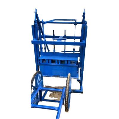 China Building Material Shops 100% Manual Hand Concrete Hollow Block Making Machine No Need Electricity And Diesel Engine for sale