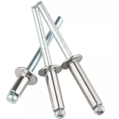 China Stainless Steel Open End Checkered High Quality Aluminum Truss Head Blind Rivets for sale