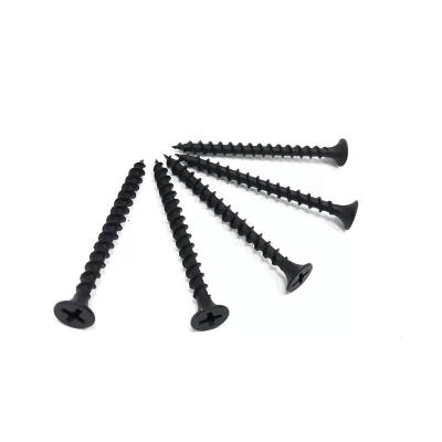 China Checkered High Quality 3.5 Mm Blackgrey Phosphated Drywall Screw In China for sale