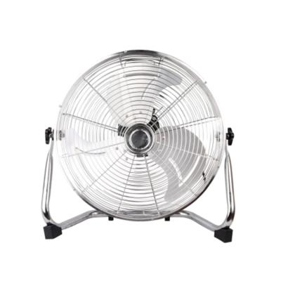 China Chrome 450 mm Air Cooler Powerful Commercial AC Pedestal Motor Industrial Standing Fan for sale