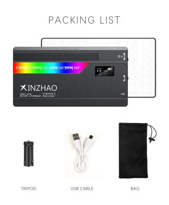 China Portable Mini Custom Mini Studio Pocket Sufficiency LED RGB Visual Photography Lighting Kit for sale