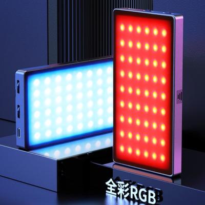 China Mini Portable LED Video Camera RGB Light Photography Pocket Studio Fill Light Kit Shooting Light Kit for sale