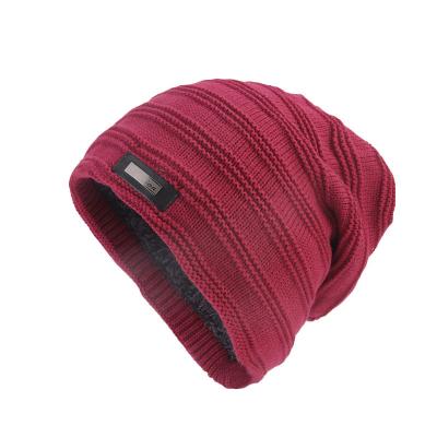 China COMMON Hole Style Unisex Winter Beanie Hat Stretch Infinity Scarf Winter Loose Slouchy Slouchy Hat TTM-120 for sale