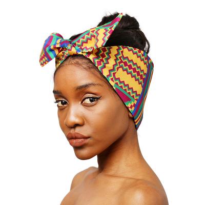 China Wear 12 Pieces African Headband For Women Girls Boho Print Head Bands Elastic Workout Stretch Headband Sports Yoga Turban Headwrap for sale