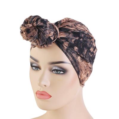 China 2019 Friendly Materials Latest Design Most Popular Veil Turbans Head Wrap Hair Turbans For Women for sale