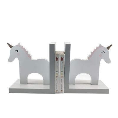 China Europe Unicorn Bookends Book Organizer Book Folder for Nursery Room Decoration for sale