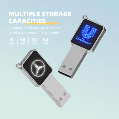 China Storage Custom Light Up 1GB 2GB 4GB 8GB 16GB 32GB 64GB 128GB 256GB 512GB Memoria USB Stick Memory Pendrive Crystal USB Flash Drives for sale