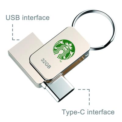 China Fast Speed ​​Data Saving Metal USB Drive 128GB OTG Pen Drive 32GB 64GB USB 3.0 Flash Memory Hard Drive For iPhone USB Memory Stick for sale