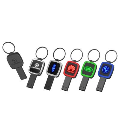 China Custom Key Shape USB Flash Drive 1GB 2GB 4GB 8GB Cle USB Storage Light Up With Logo Pen Drive Lightweight Flash Memory USB Flash Drive for sale