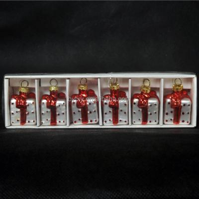 China China new design christmas table handpainting glass name cards for sale