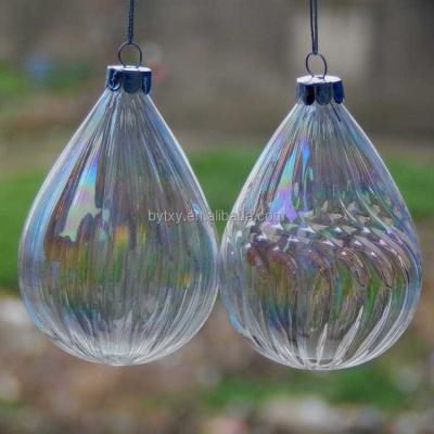 China China discount handcrafted strip teardrop glass ornaments for sale