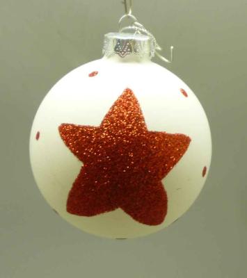 China Hanging China Christmas Decoration Hand Paiting Colorful Glass Ball for sale