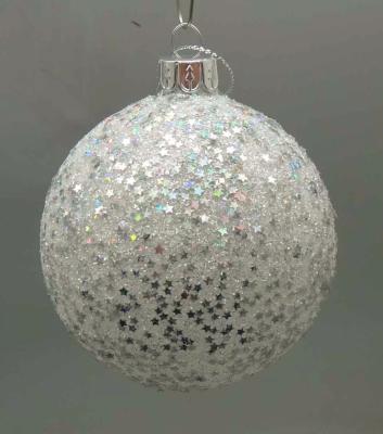 China China Decorative Home Round Glass Ball With Shiny Decoration Outside for sale