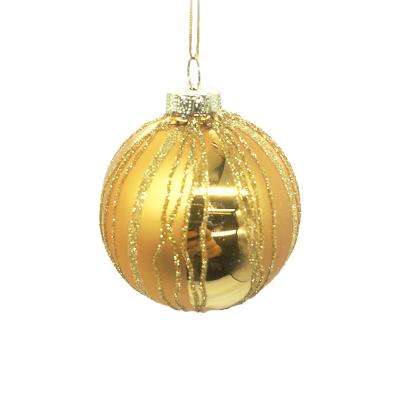 China Christmast New Ornament Factory Direct Glass Christmas Decorations Ball for sale