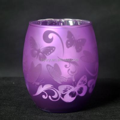 China Wholesale hand made decorative mosaic glass bird tealight candle holder for sale